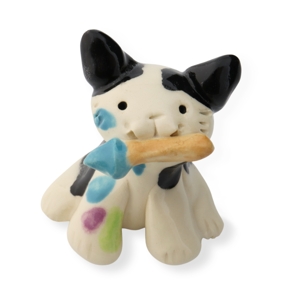 Art Cat Miniature Figurine